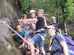 Familie in der Hntzschelstiege