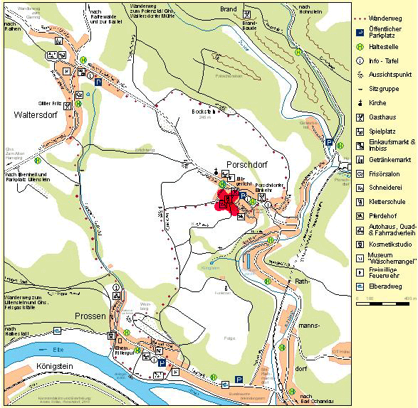 Karte von Porschdorf